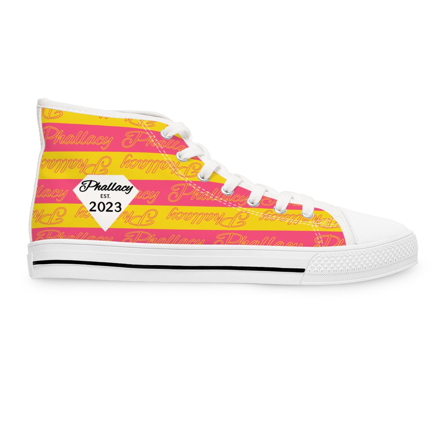 Phallacy Signature Designer Women's High Top Sneakers