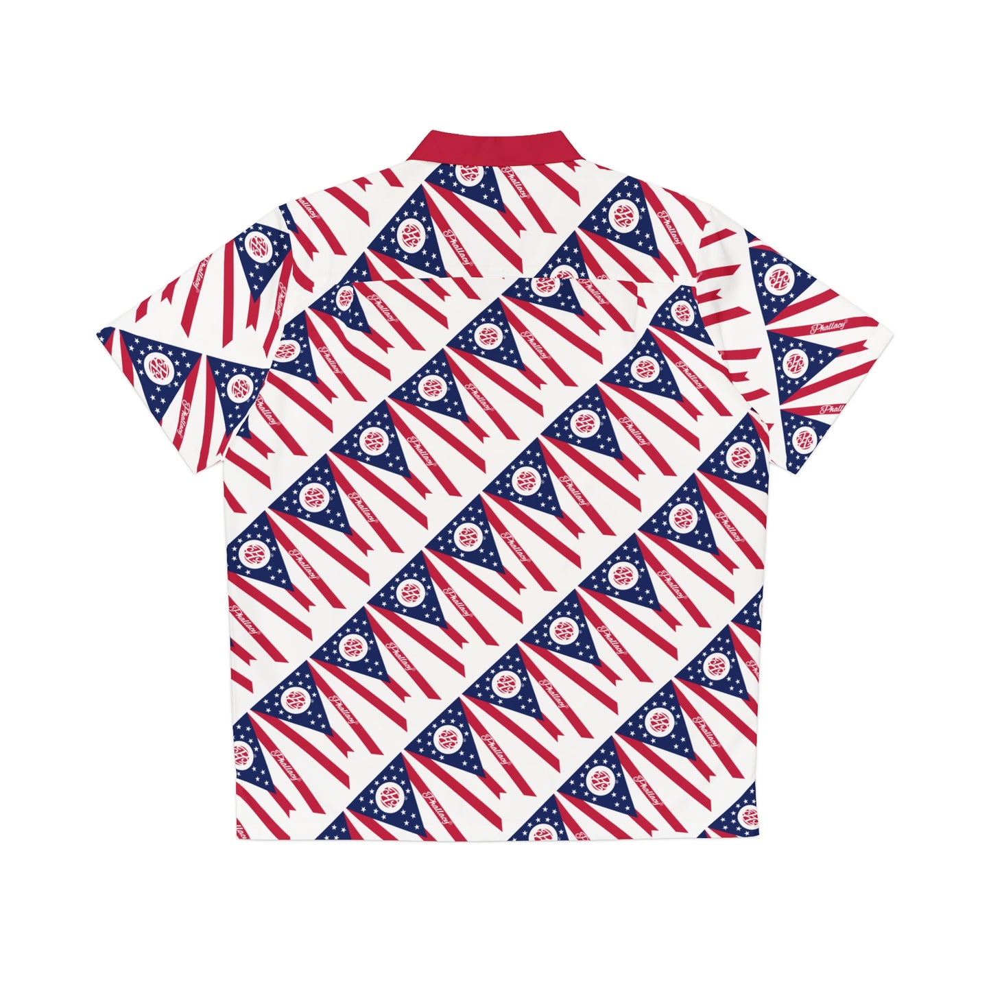Phallacy Flag Designer Hawaiian Button Up Shirt