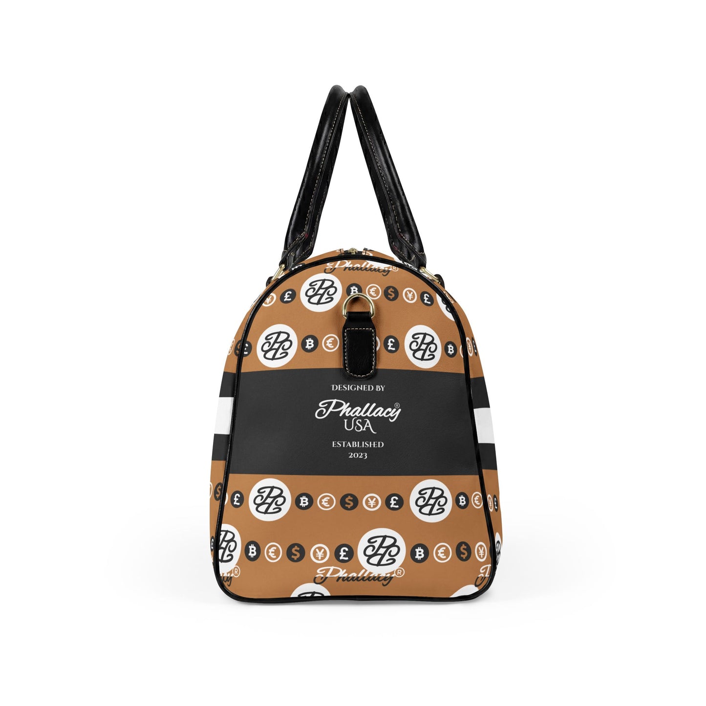 Phallacy Reserve Vegan Leather Travel Bag in Sovereign Monogram