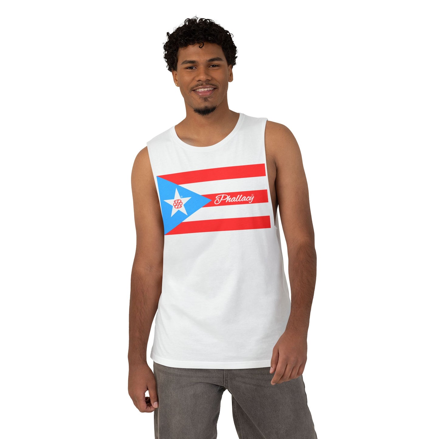 Phallacy Flag Unisex Designer Barnard Tank Top | Puerto Rico Flag, Boricua, Puerto Rico Fashion