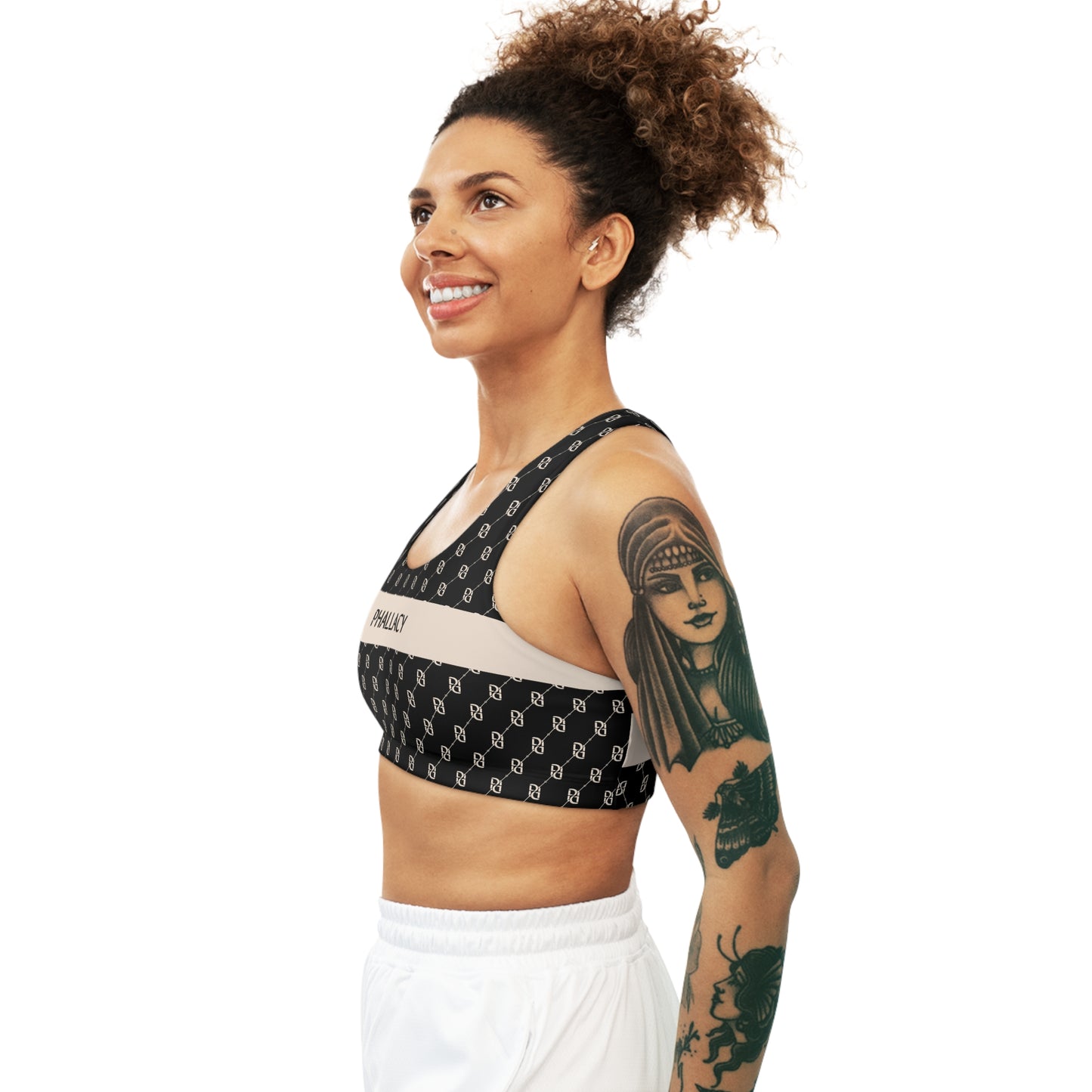 Phallacy Monogram Designer Seamless Sports Bra
