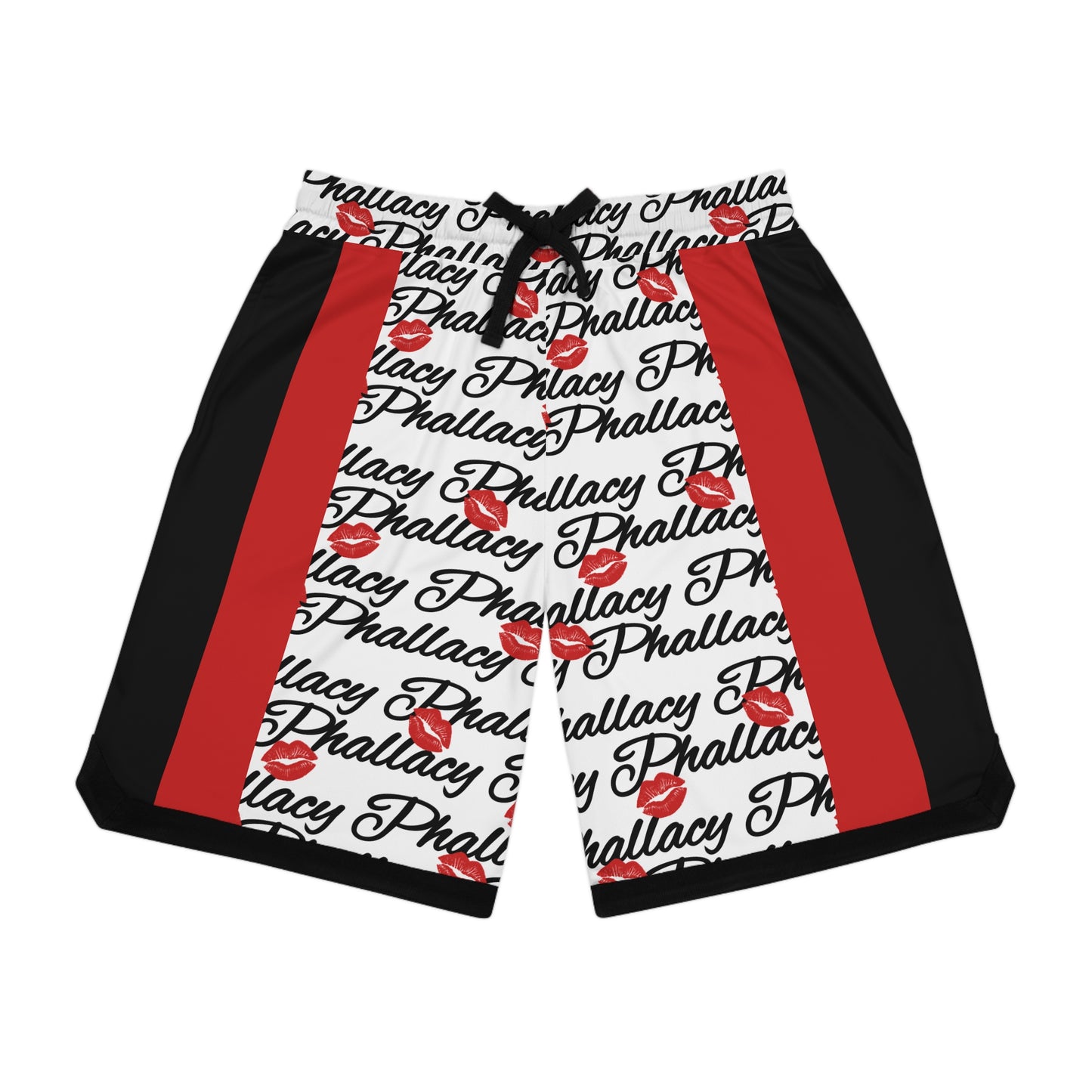 Phallacy Lips Men's Designer Performance Basketball Shorts