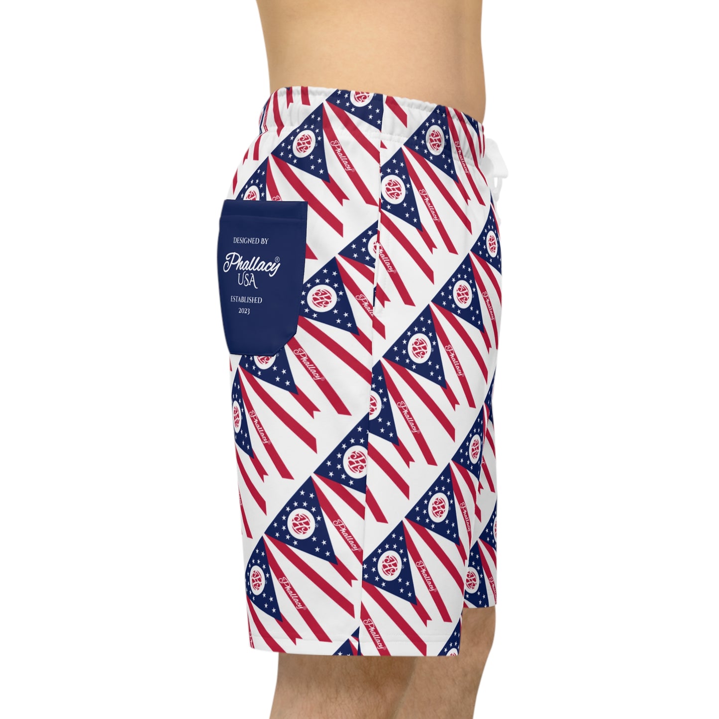 Phallacy Flag Men's Designer Athletic Shorts