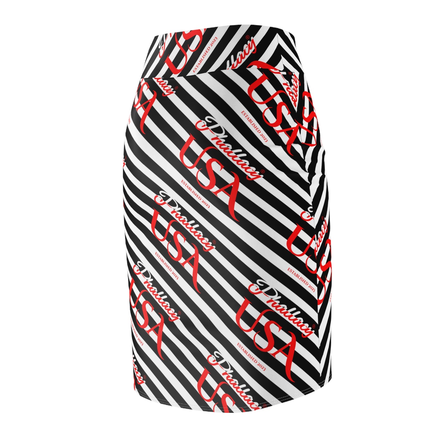 Phallacy Signature Designer Mid-Rise Pencil Skirt