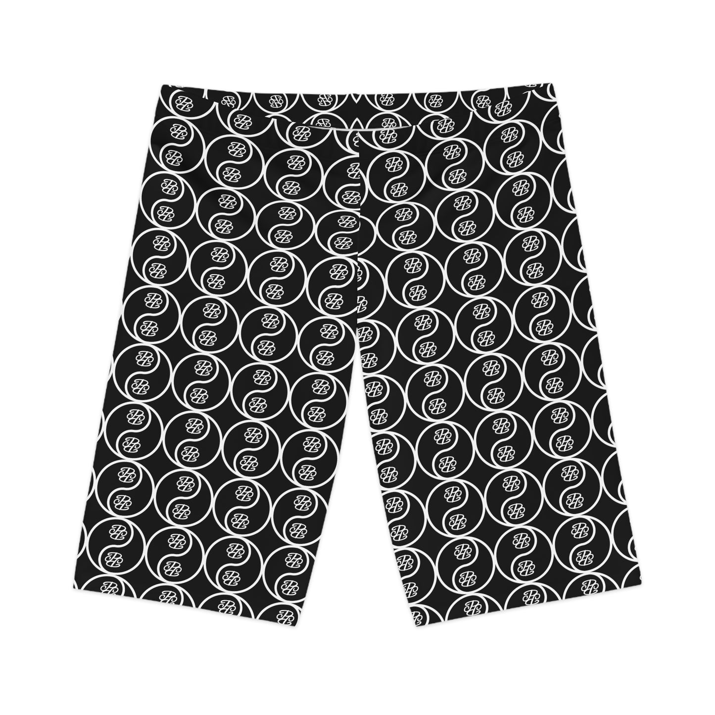 Phallacy Yin-Yang Designer Biker Shorts
