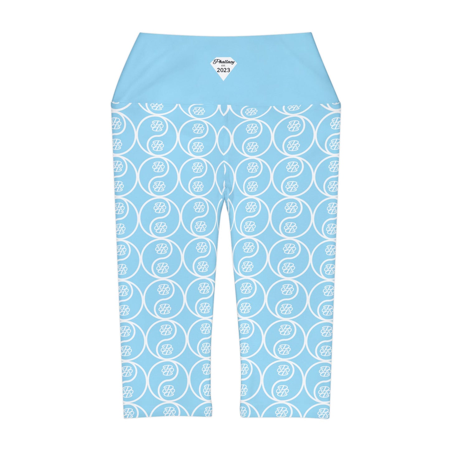 Phallacy Yin-Yang Designer Yoga Capri Leggings