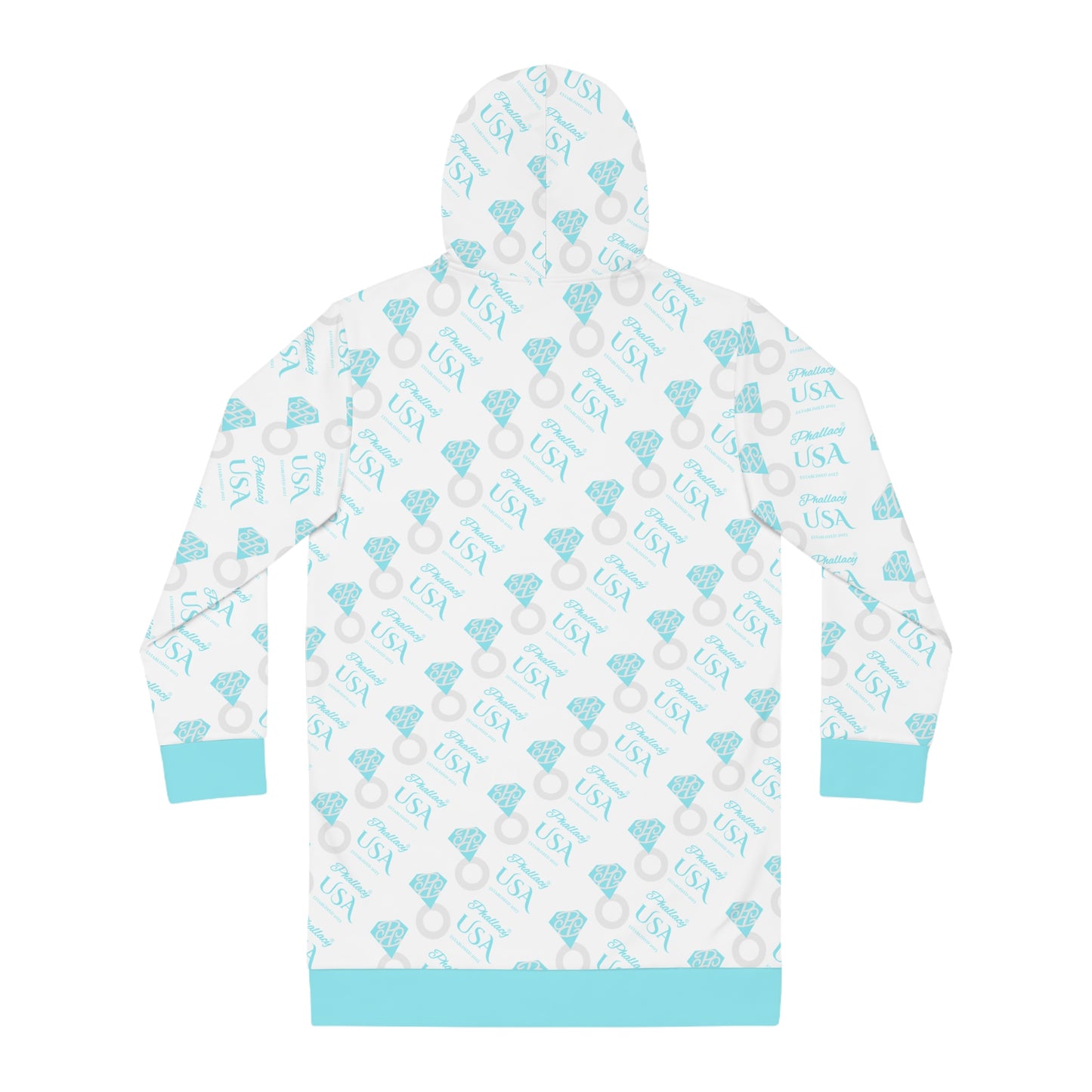Phallacy Diamond Designer Women's Hoodie Dress