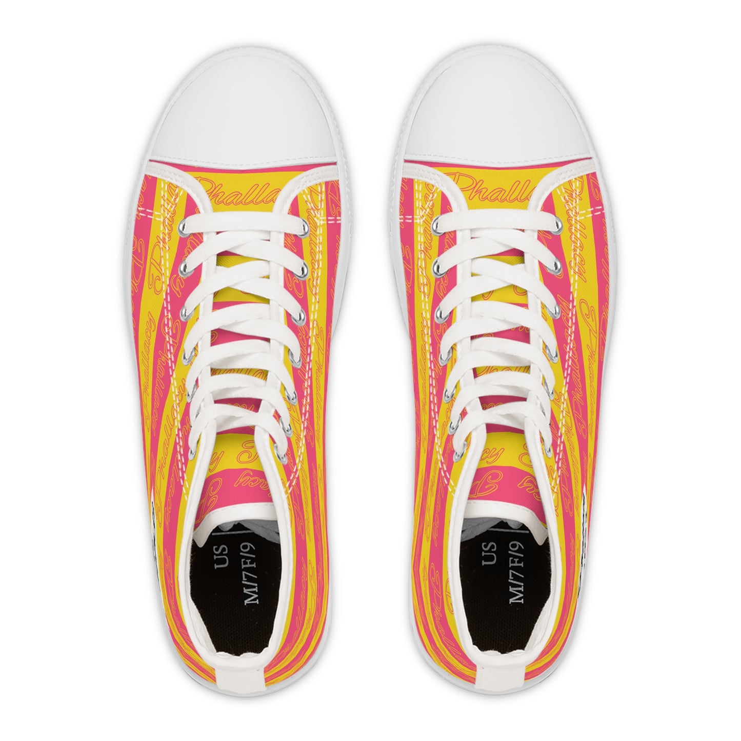 Phallacy Signature Designer Women's High Top Sneakers
