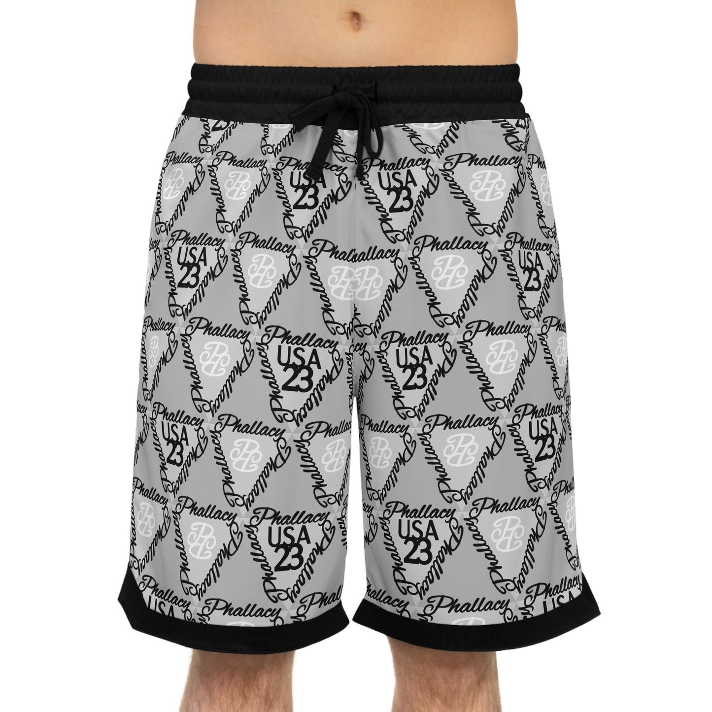 Phallacy Time Designer Men's Basketball Shorts