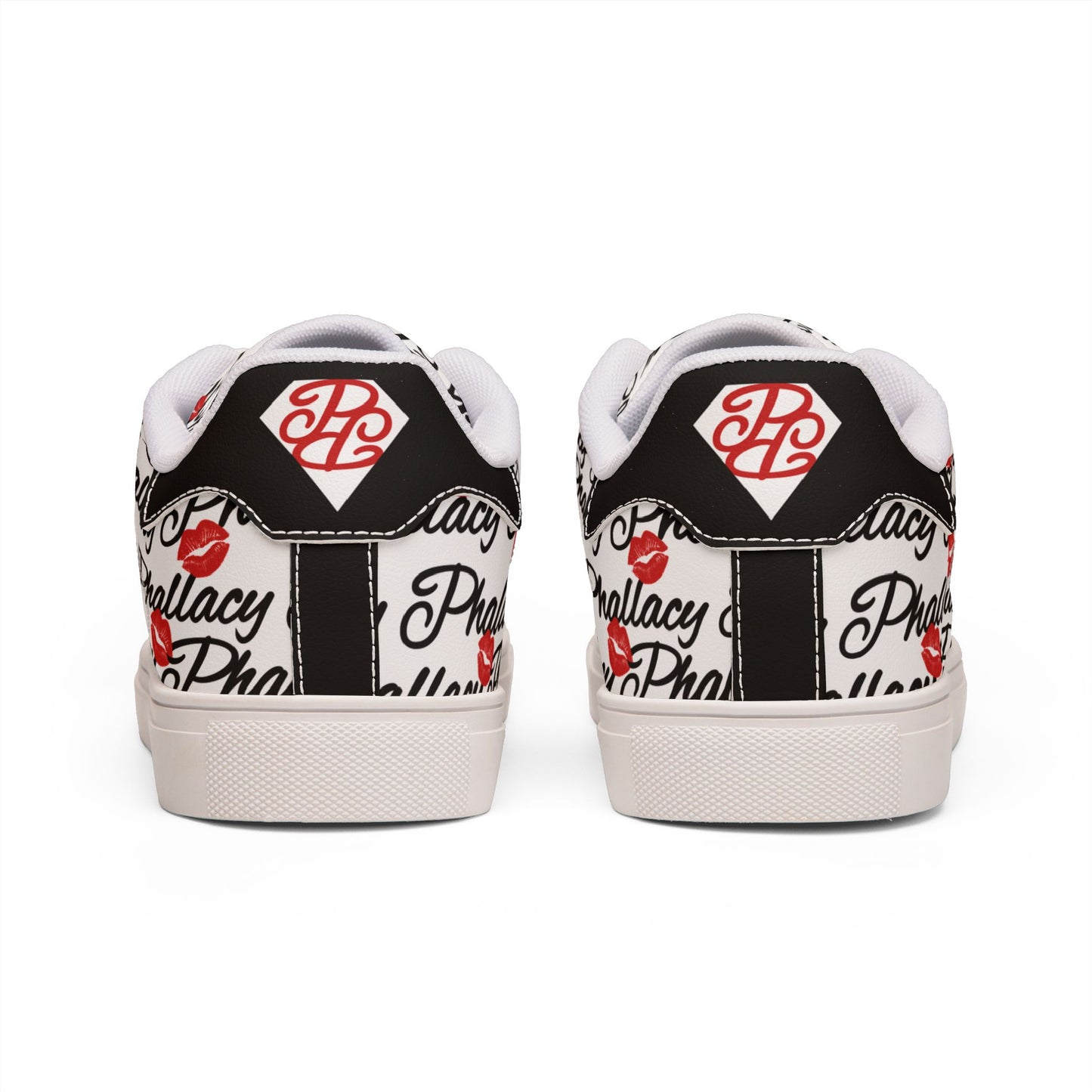 Phallacy Lips Women's Designer Low-Top Leather Sneakers