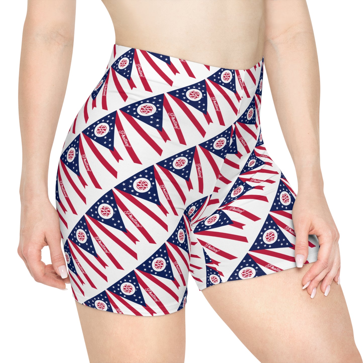 Phallacy Flag Women's Designer Biker Shorts