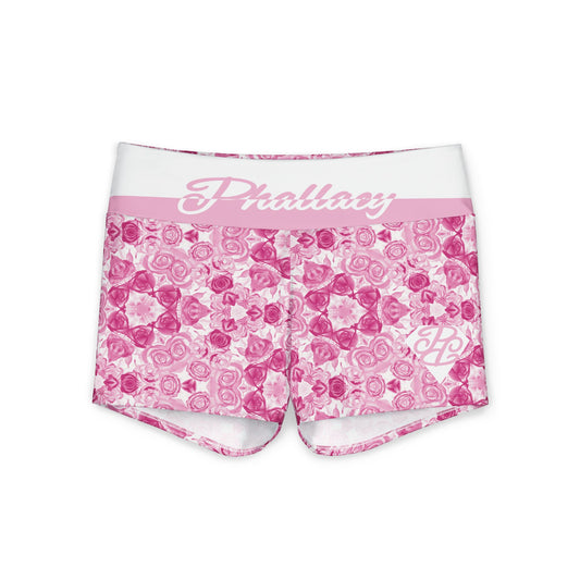 Phallacy XO Designer Women's Floral Booty Shorts