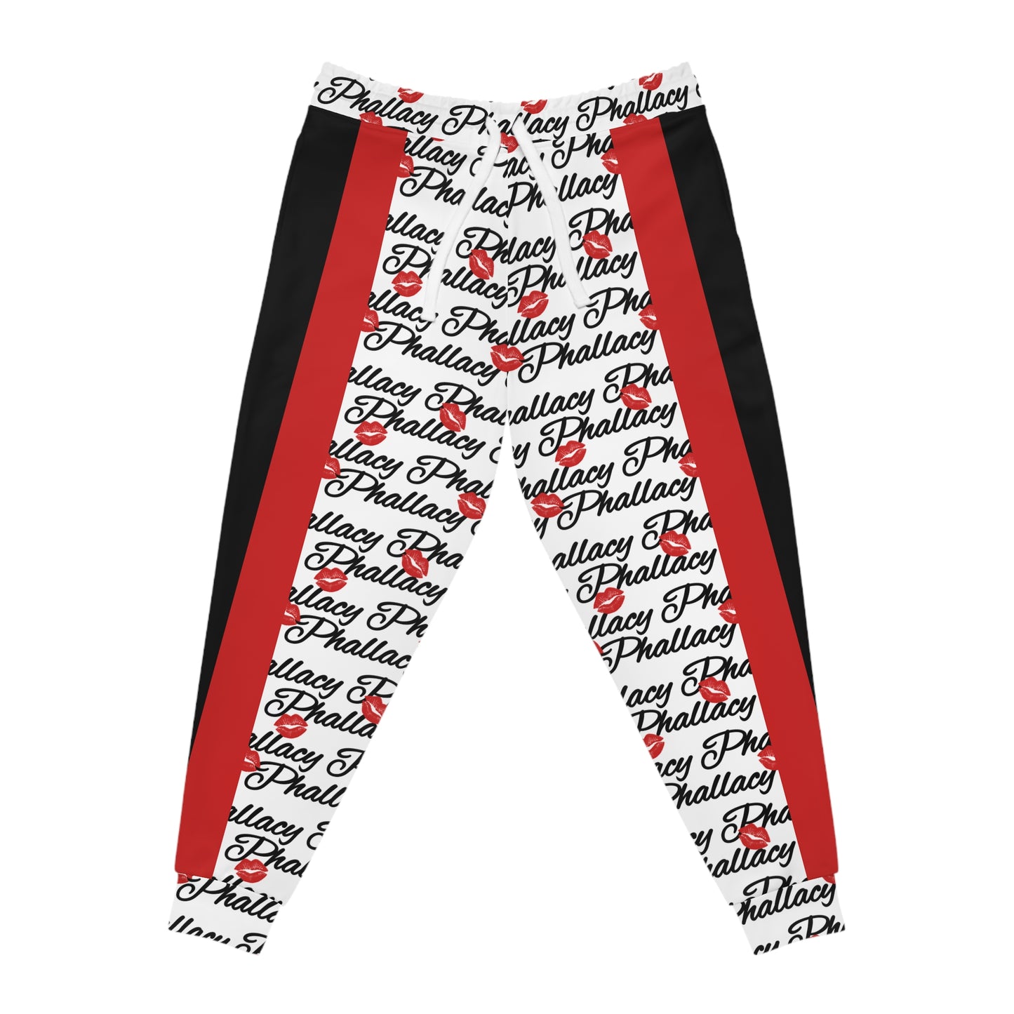 Phallacy Lips Men's Designer Athletic Joggers