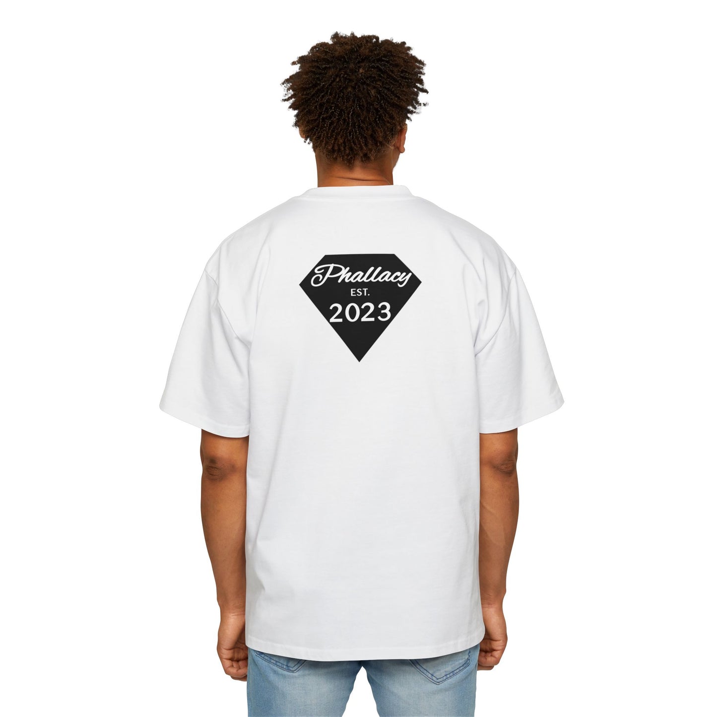 Phallacy Diamond Men's Heavy Oversized Tee