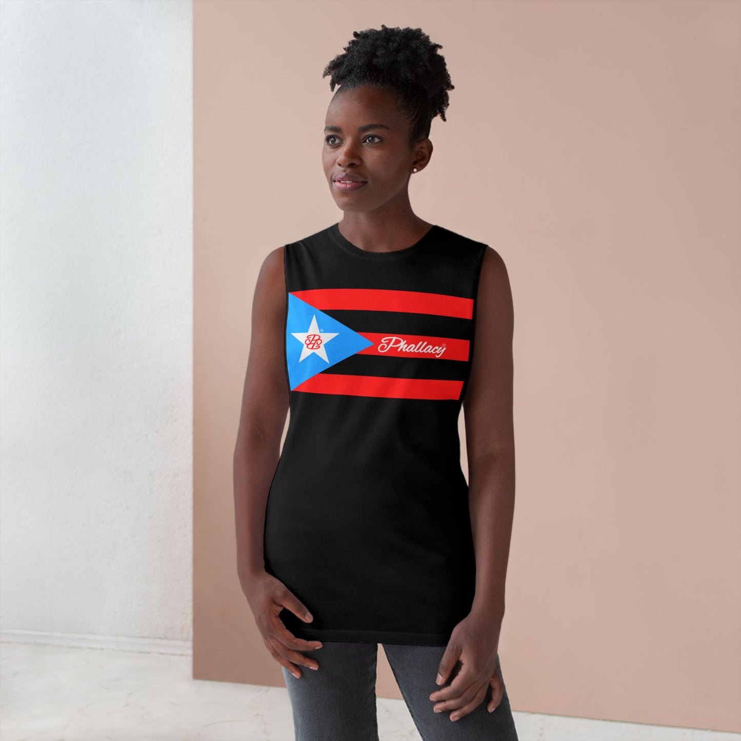 Phallacy Flag Unisex Designer Barnard Tank Top | Puerto Rico Flag, Boricua, Puerto Rico Fashion