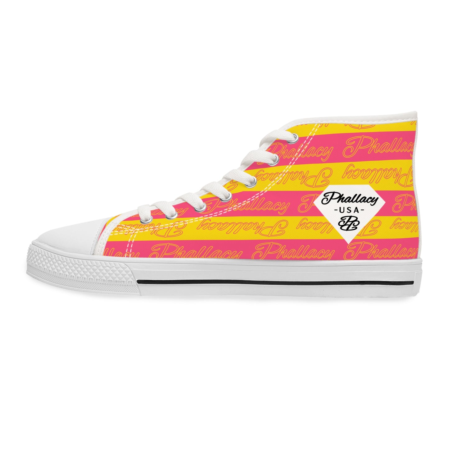 Phallacy Signature Designer Women's High Top Sneakers