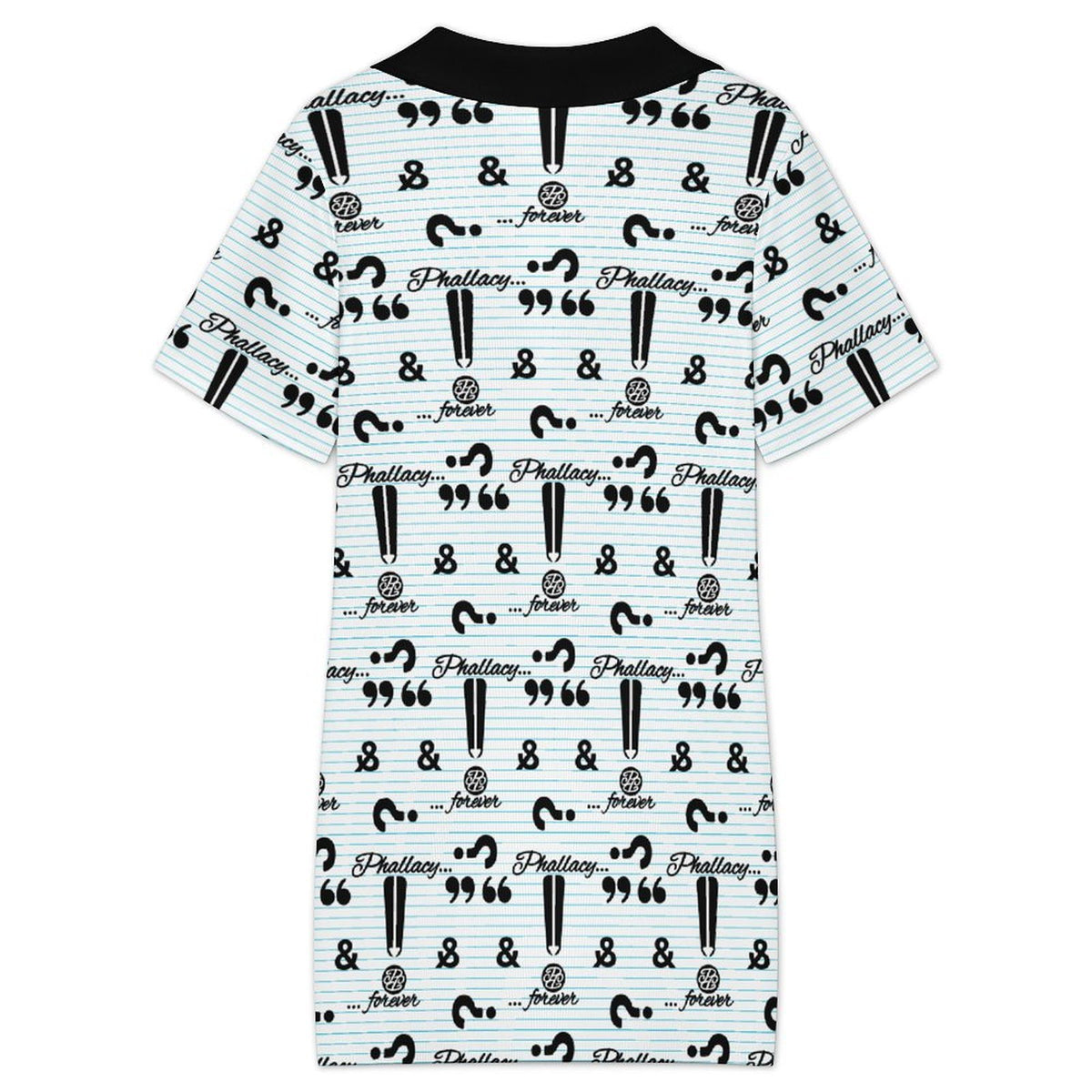 Phallacy Striped Designer Women's Bodycon Polo Dress