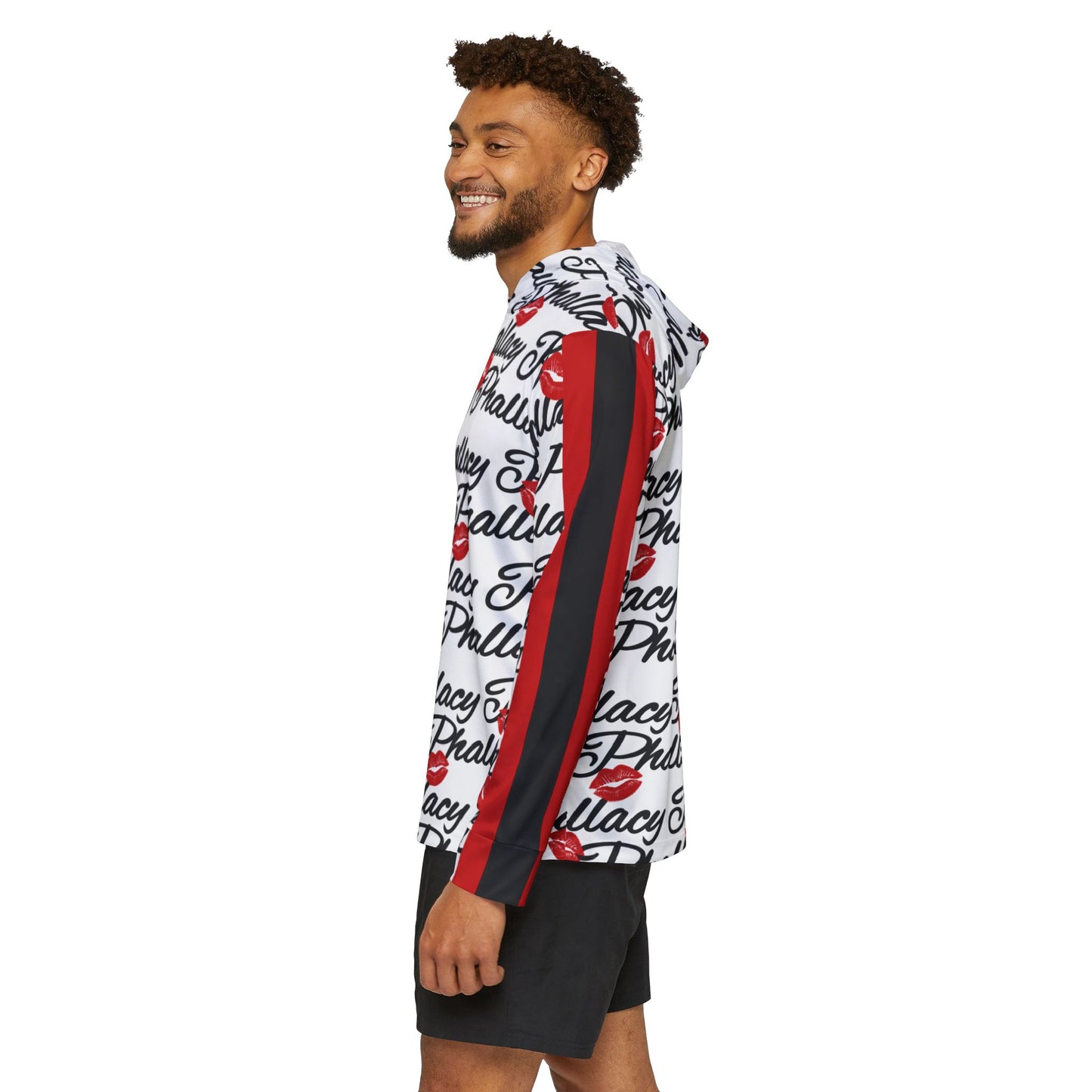 Phallacy Lips Men's Designer Sports Warmup Hoodie