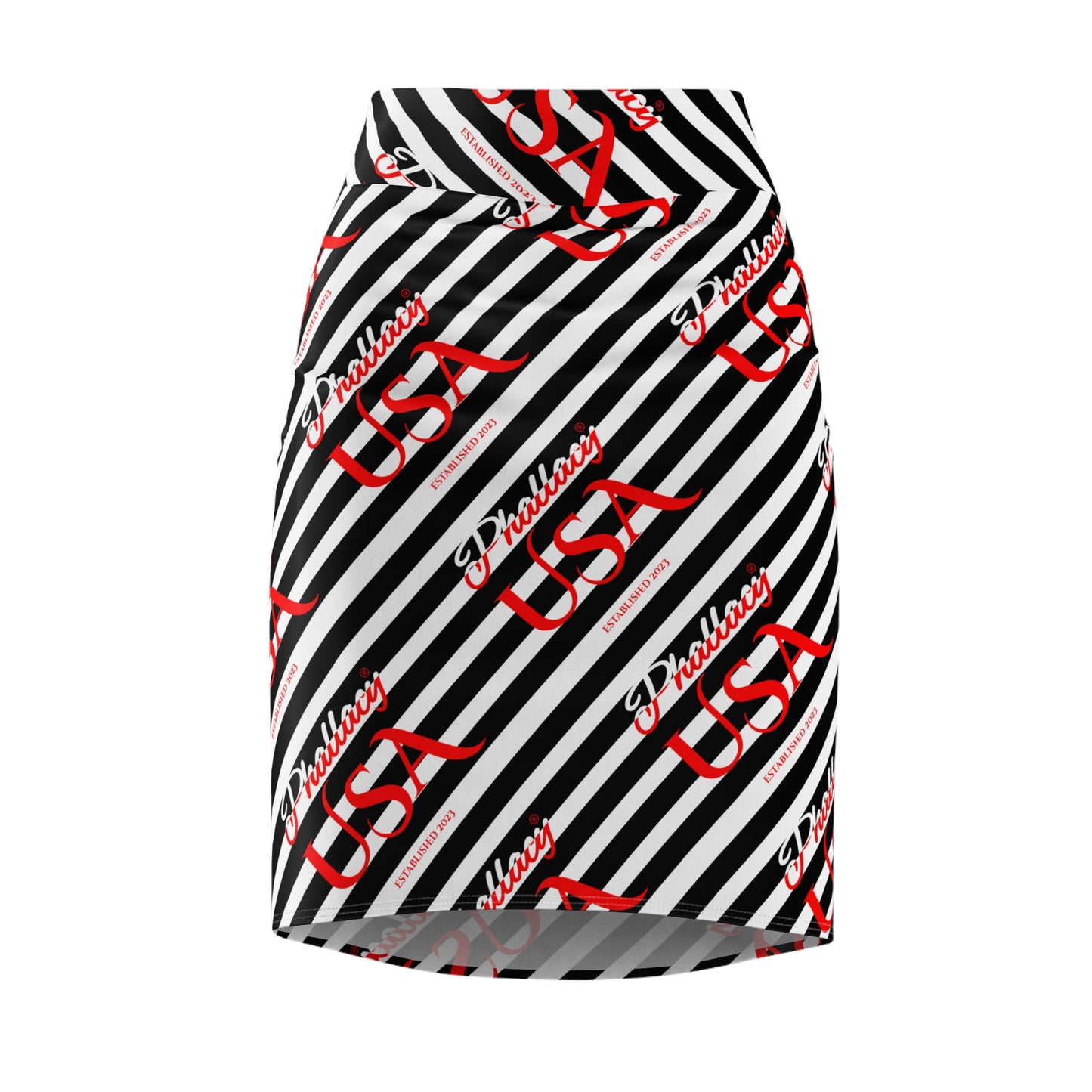 Phallacy Signature Designer Mid-Rise Pencil Skirt