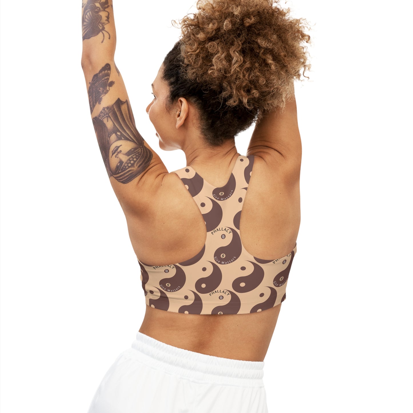 Phallacy Yin-Yang Designer Seamless Sports Bra