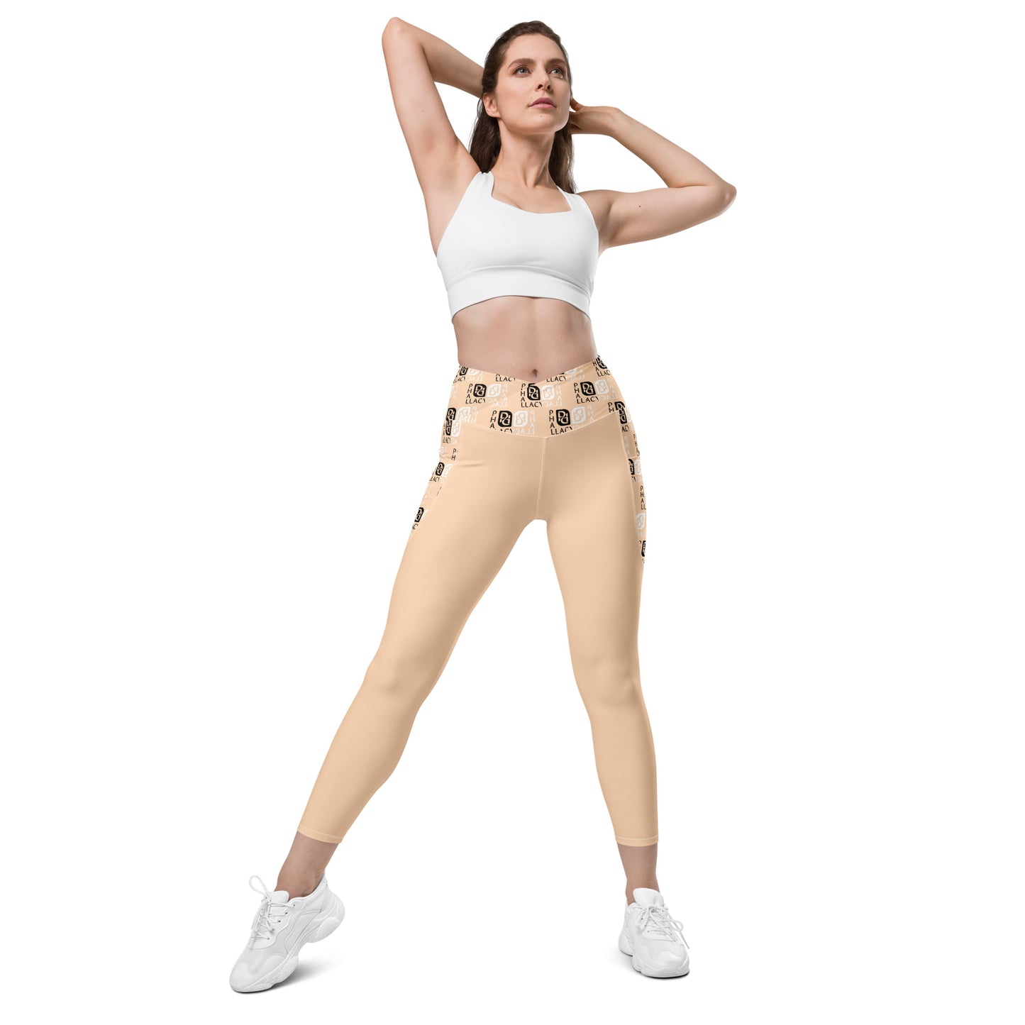 Phallacy Balance Designer Crossover Leggings w/ Pockets