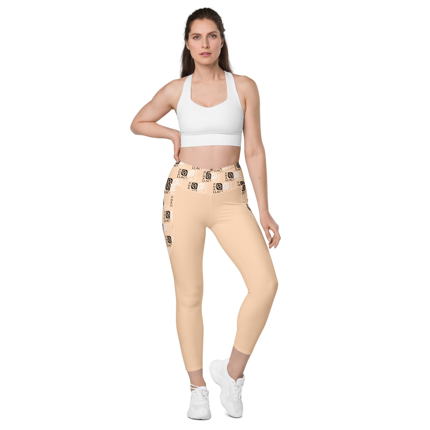 Phallacy Balance Designer Crossover Leggings w/ Pockets