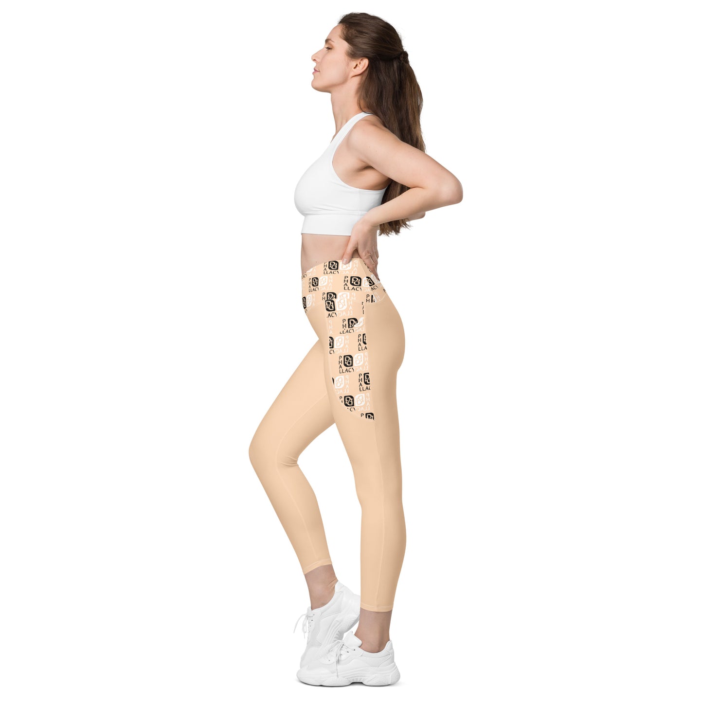 Phallacy Balance Designer Crossover Leggings w/ Pockets