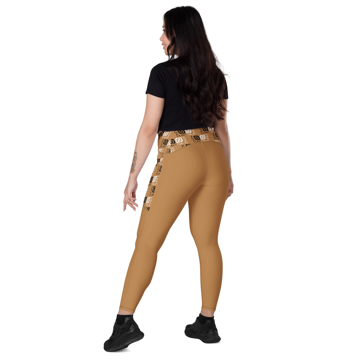 Phallacy Balance Designer Crossover Leggings w/ Pockets