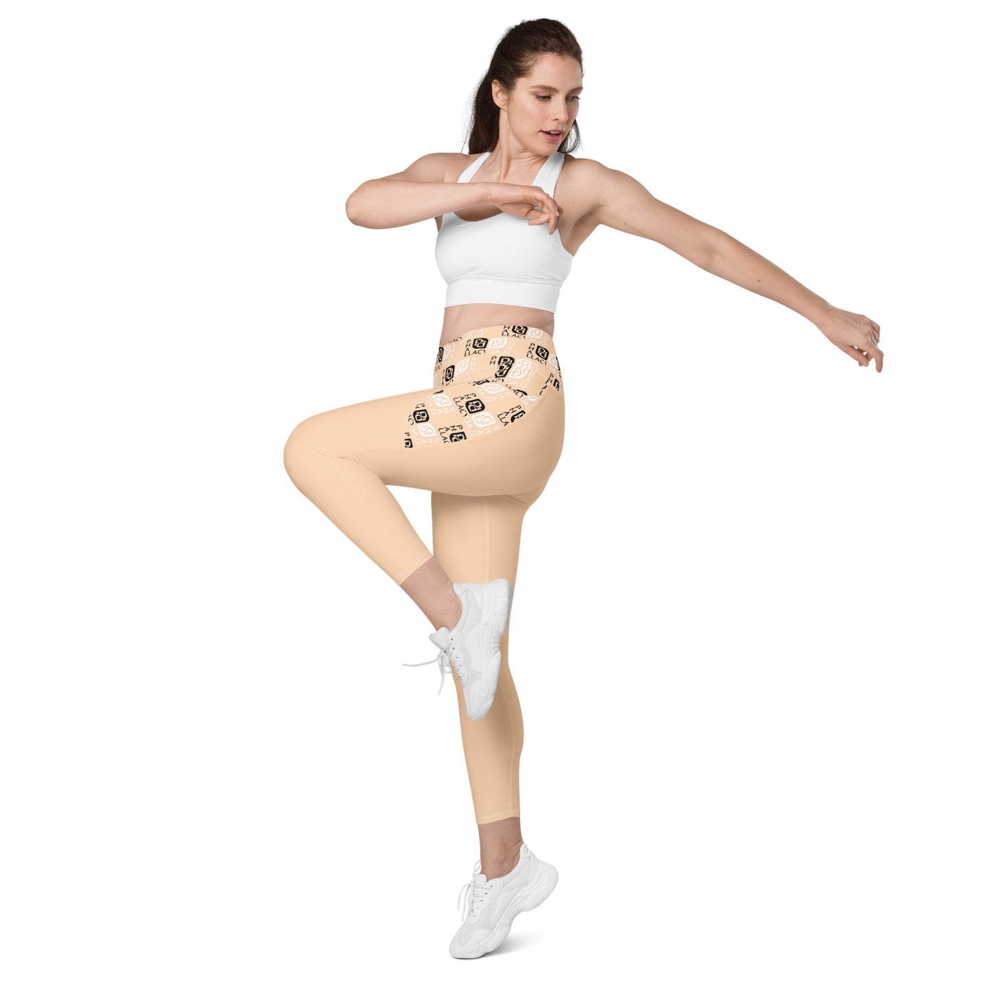 Phallacy Balance Designer Crossover Leggings w/ Pockets
