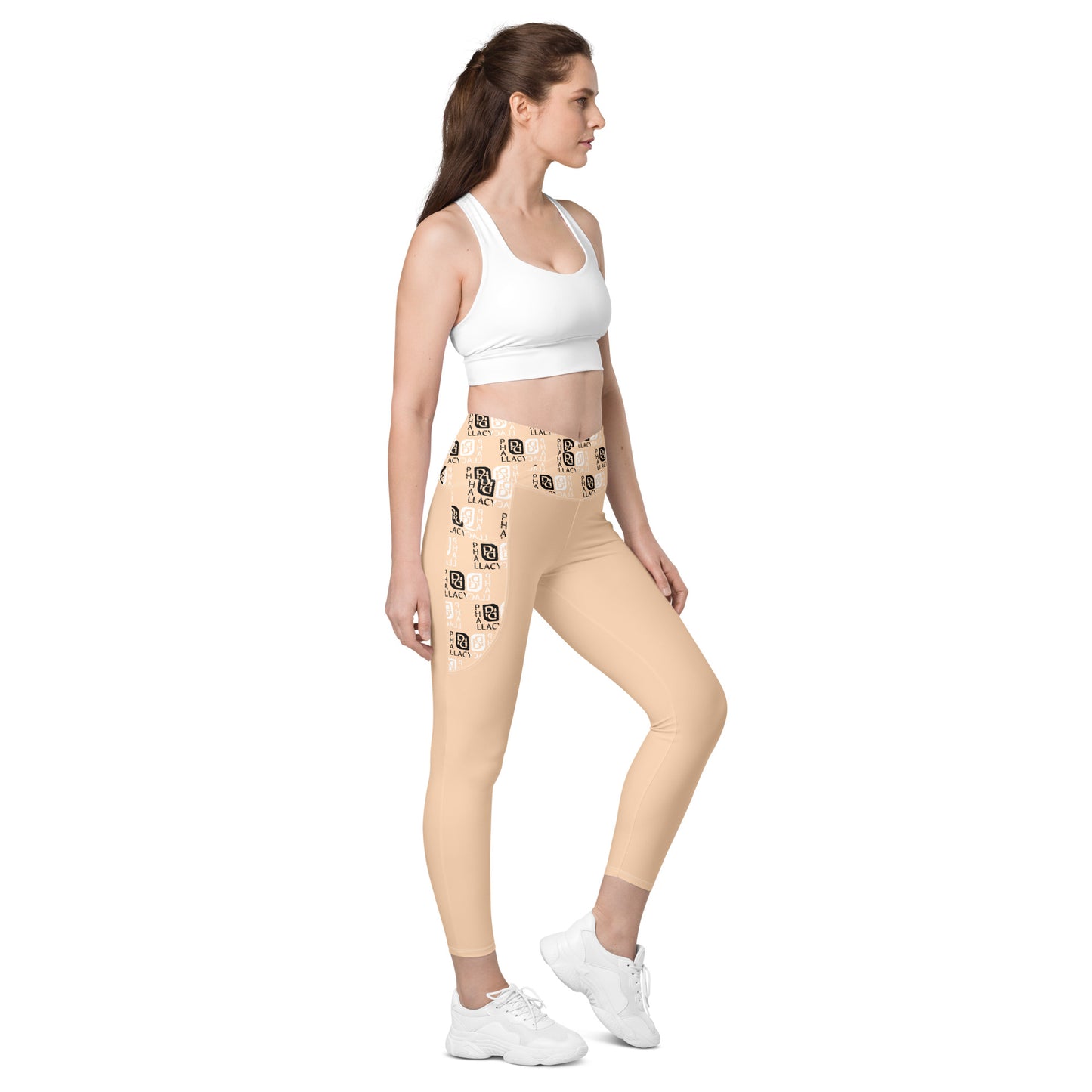 Phallacy Balance Designer Crossover Leggings w/ Pockets