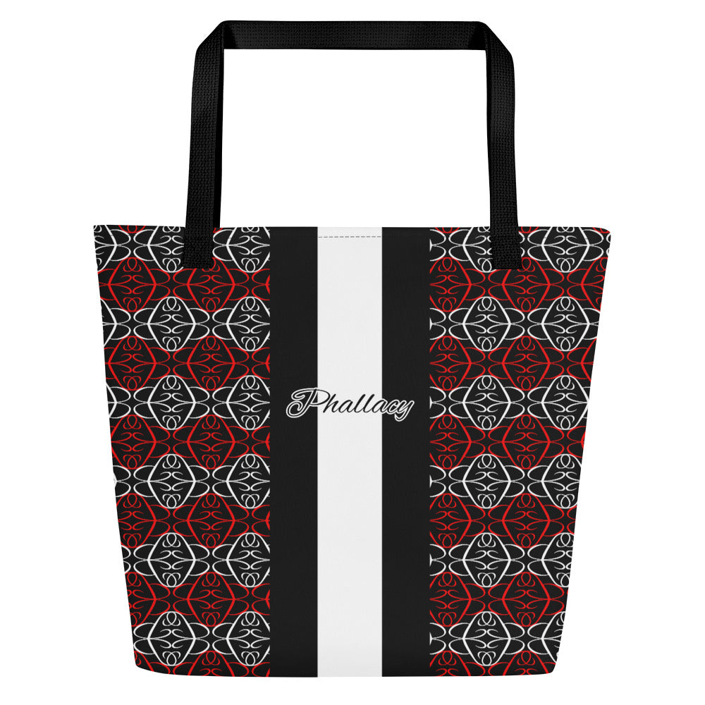 Phallacy Players Designer Large Tote Bag