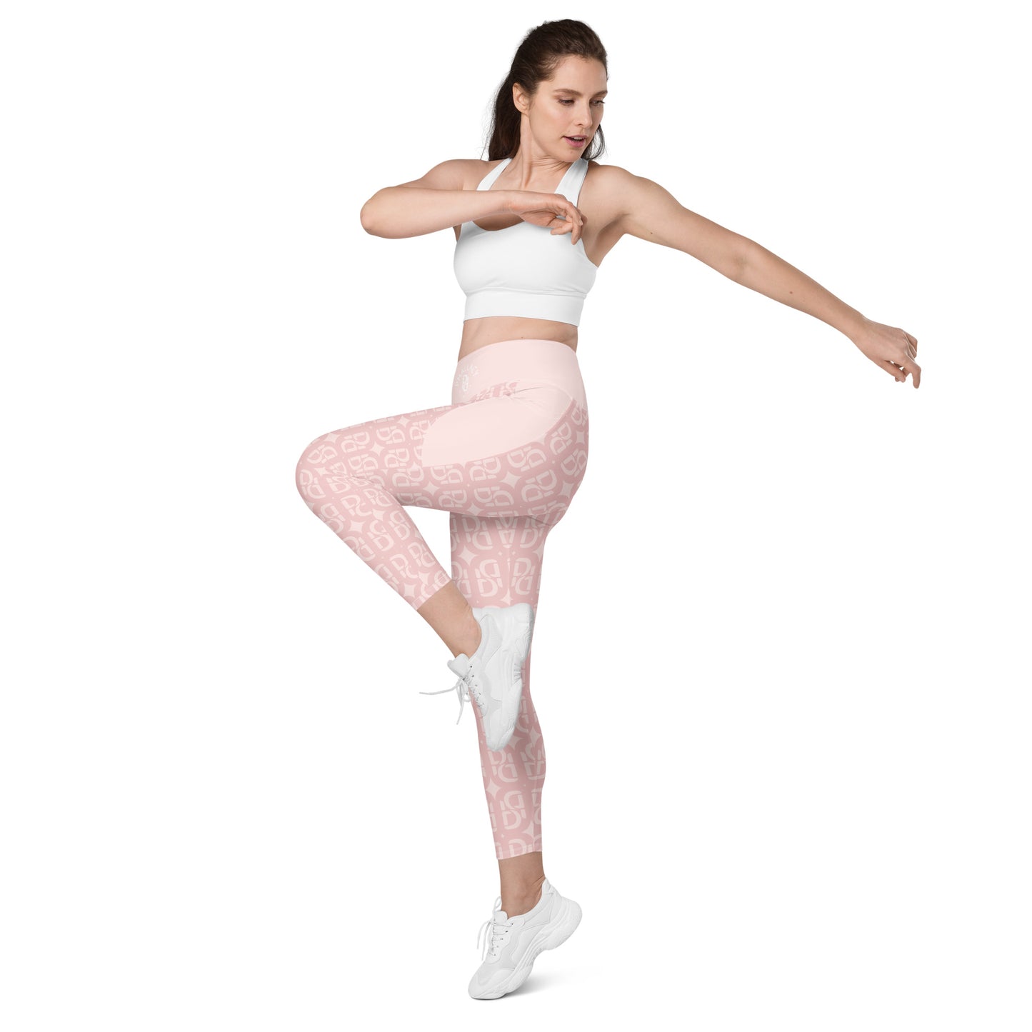 Phallacy Monogram Designer Leggings w/ Pockets