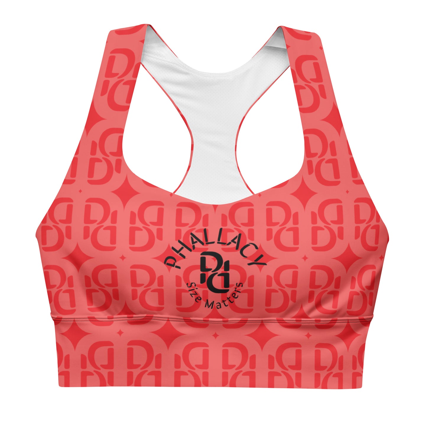 Phallacy Monogram Designer Longline Sports Bra