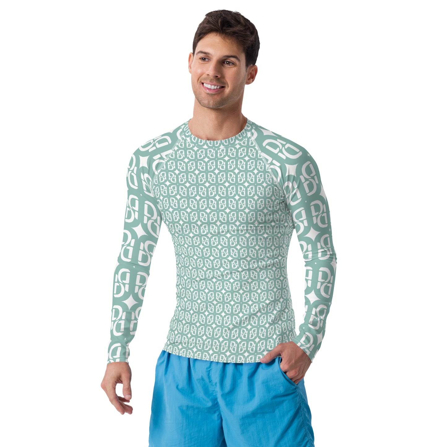 Phallacy Monogram Designer Men's Rash Guard