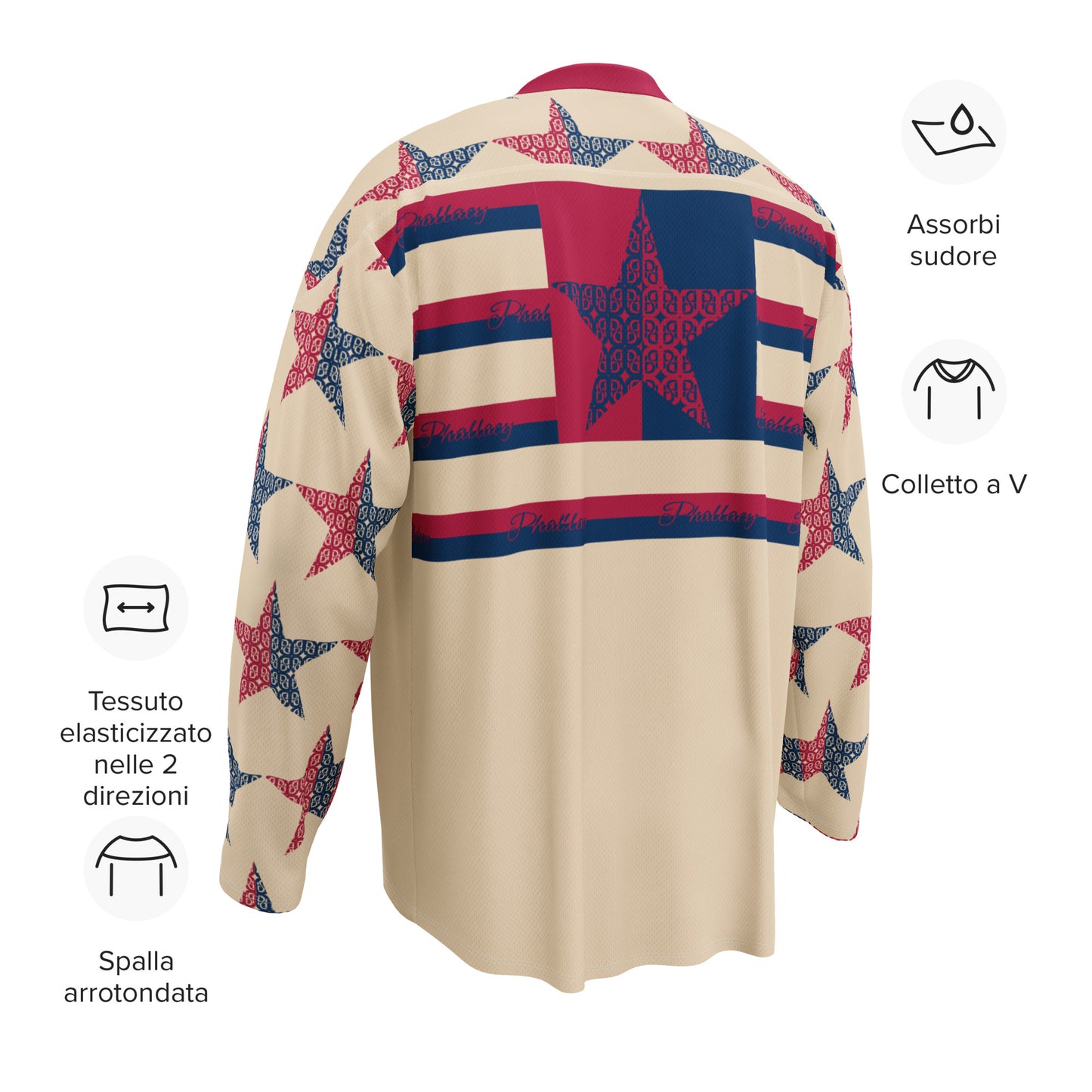 Phallacy Star Designer Unisex Hockey Jersey