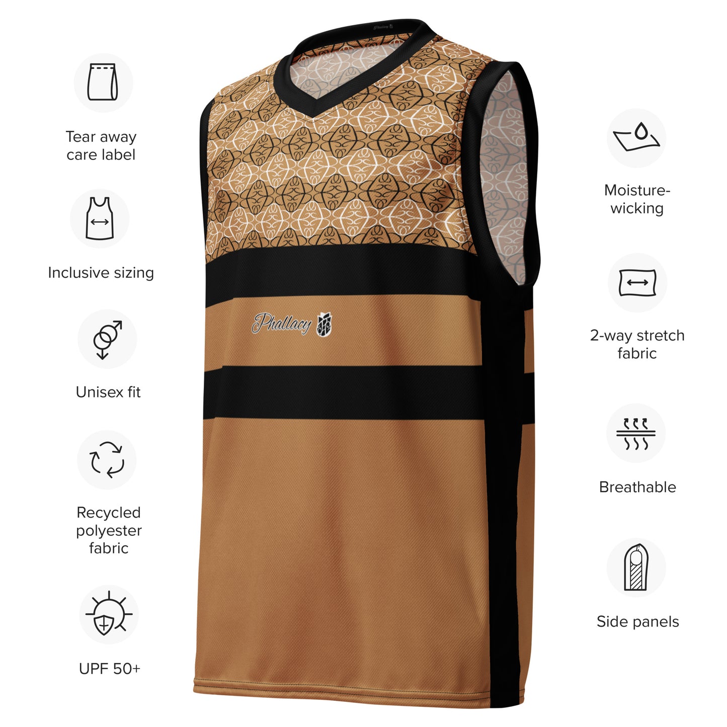 Phallacy Players Designer Unisex Basketball Jersey