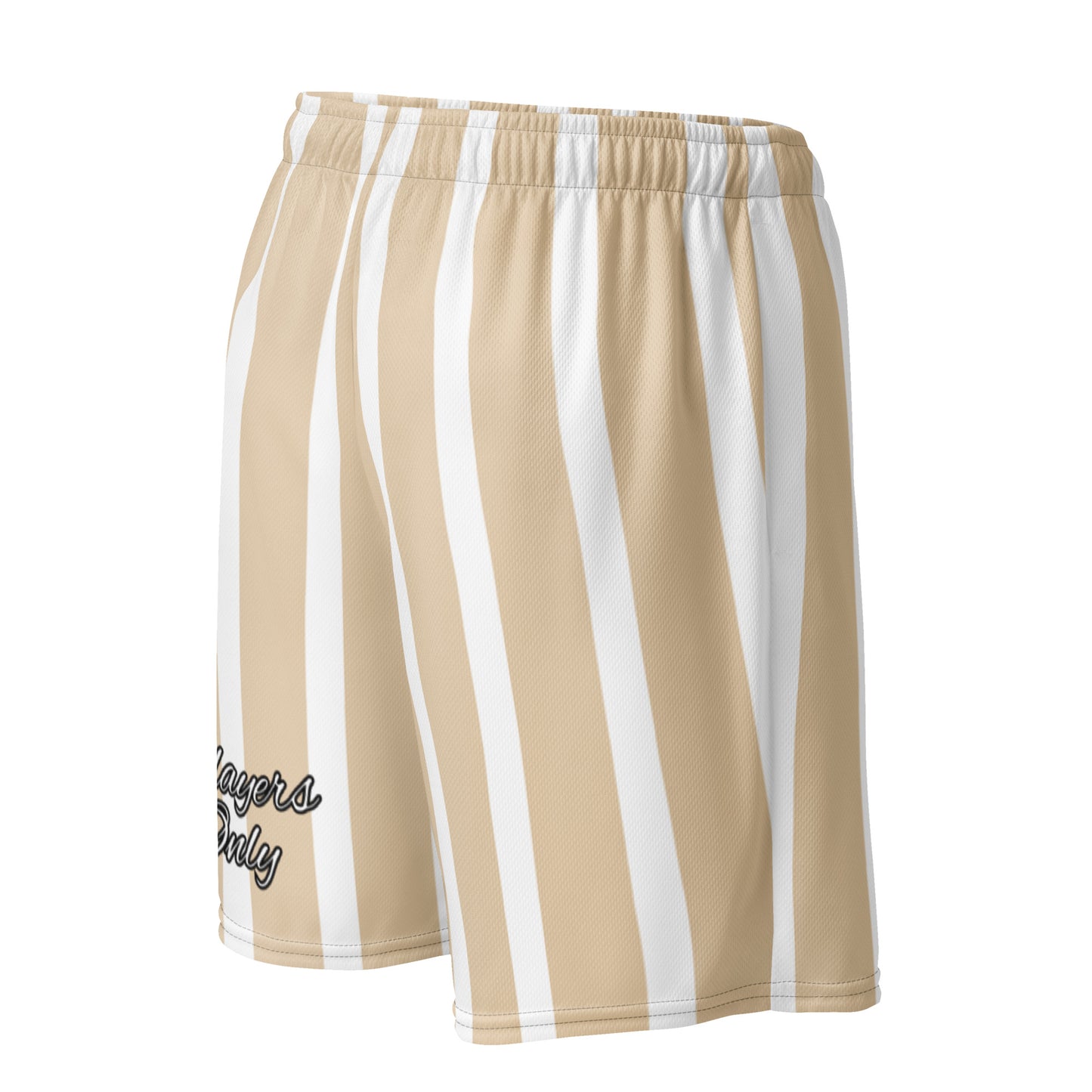 Phallacy Striped Designer Unisex Mesh Shorts