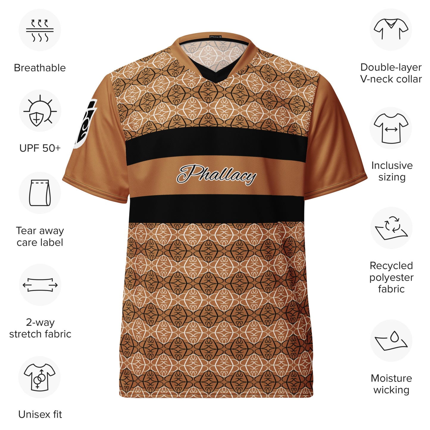 Phallacy Players Designer Unisex Sports Jersey