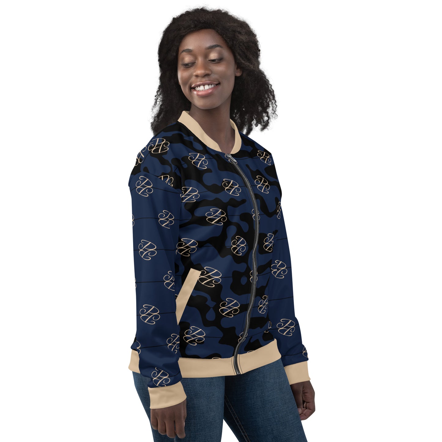 Phallacy Camo Designer Unisex Bomber Jacket
