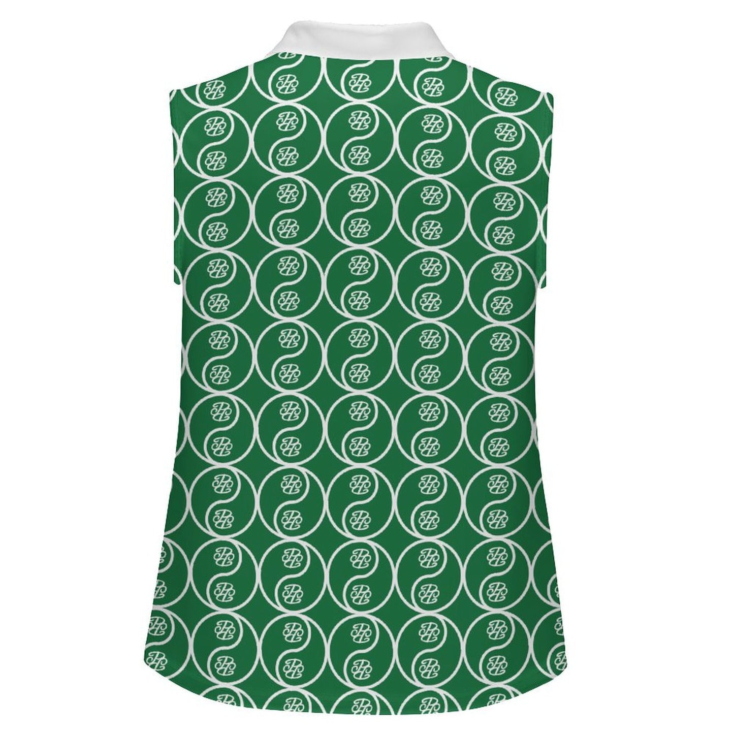 Phallacy Yin-Yang Designer Sleeveless Polo Tank Top