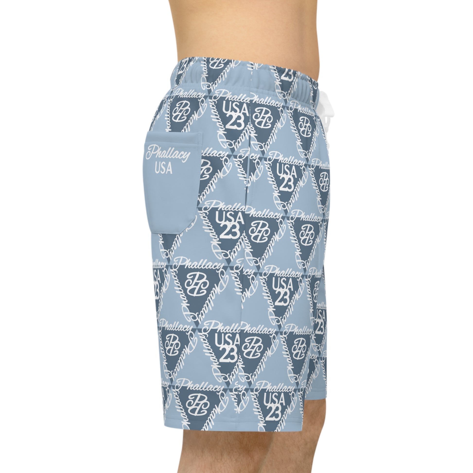 Premium men's workout shorts with all over print design featuring a stylish pattern.
