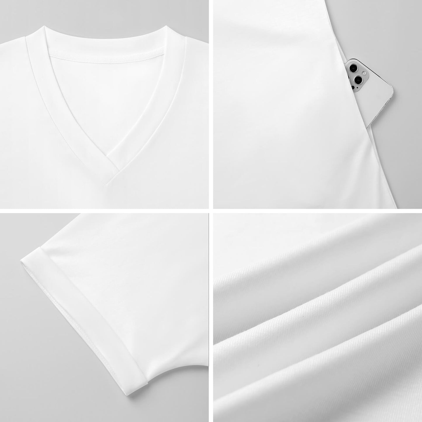 Phallacy Flag Designer V-Neck Dress with Rolled Cuffs