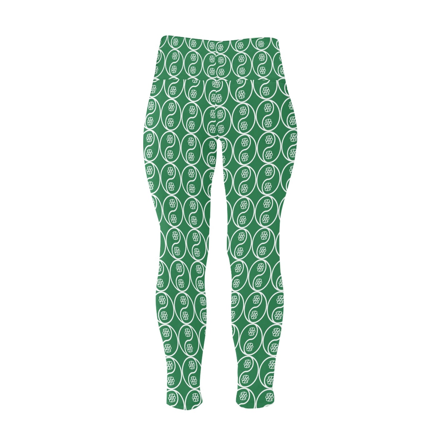 Phallacy Yin-Yang Designer Plus Size High-Waisted Leggings
