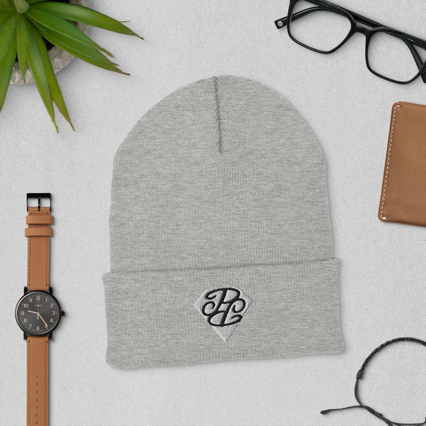 Phallacy Diamond Cuffed Beanie (Embroidery)