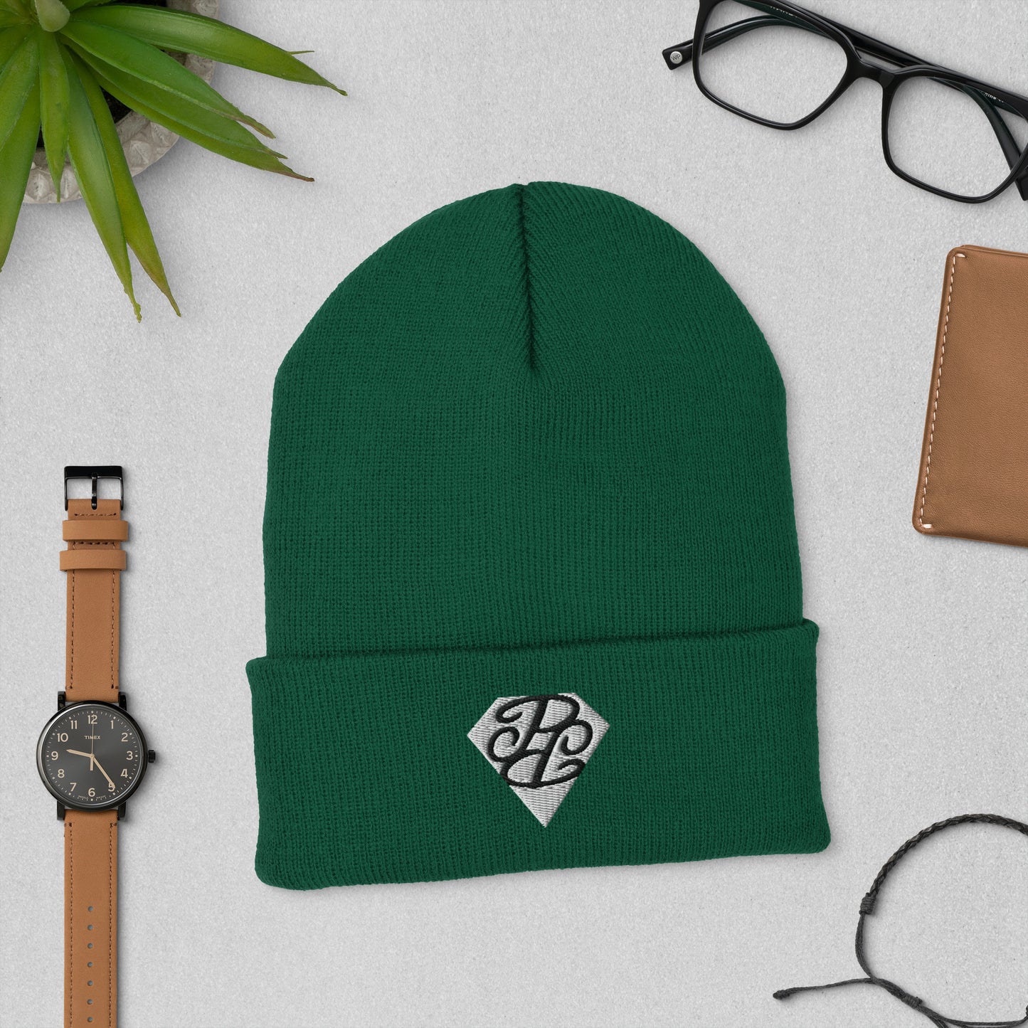 Phallacy Diamond Cuffed Beanie (Embroidery)