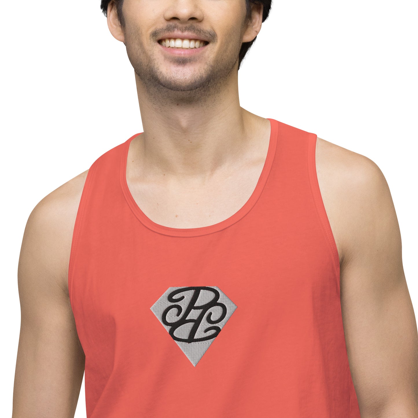 Phallacy Diamond Men’s Premium Tank Top (Embroidery)