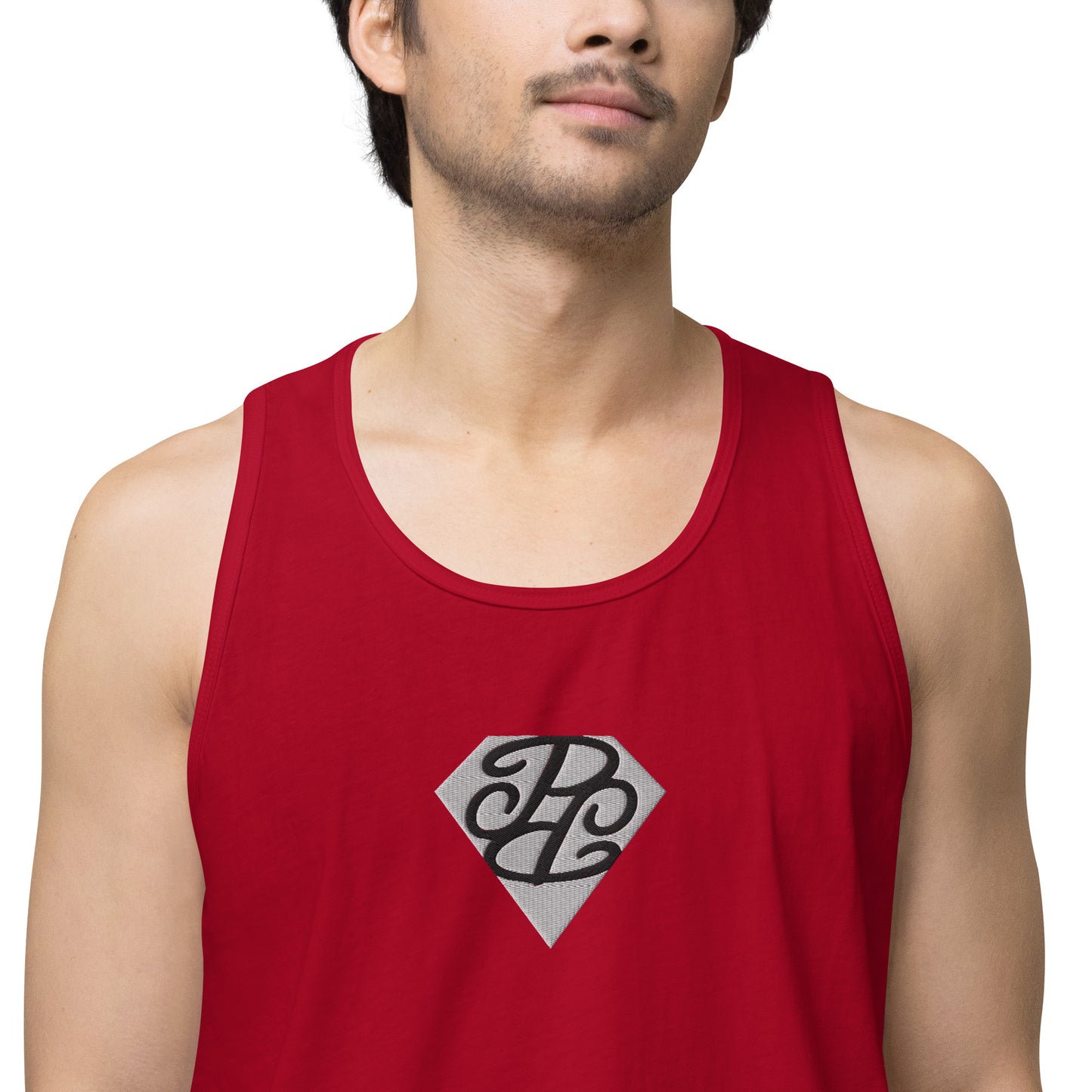Phallacy Diamond Men’s Premium Tank Top (Embroidery)
