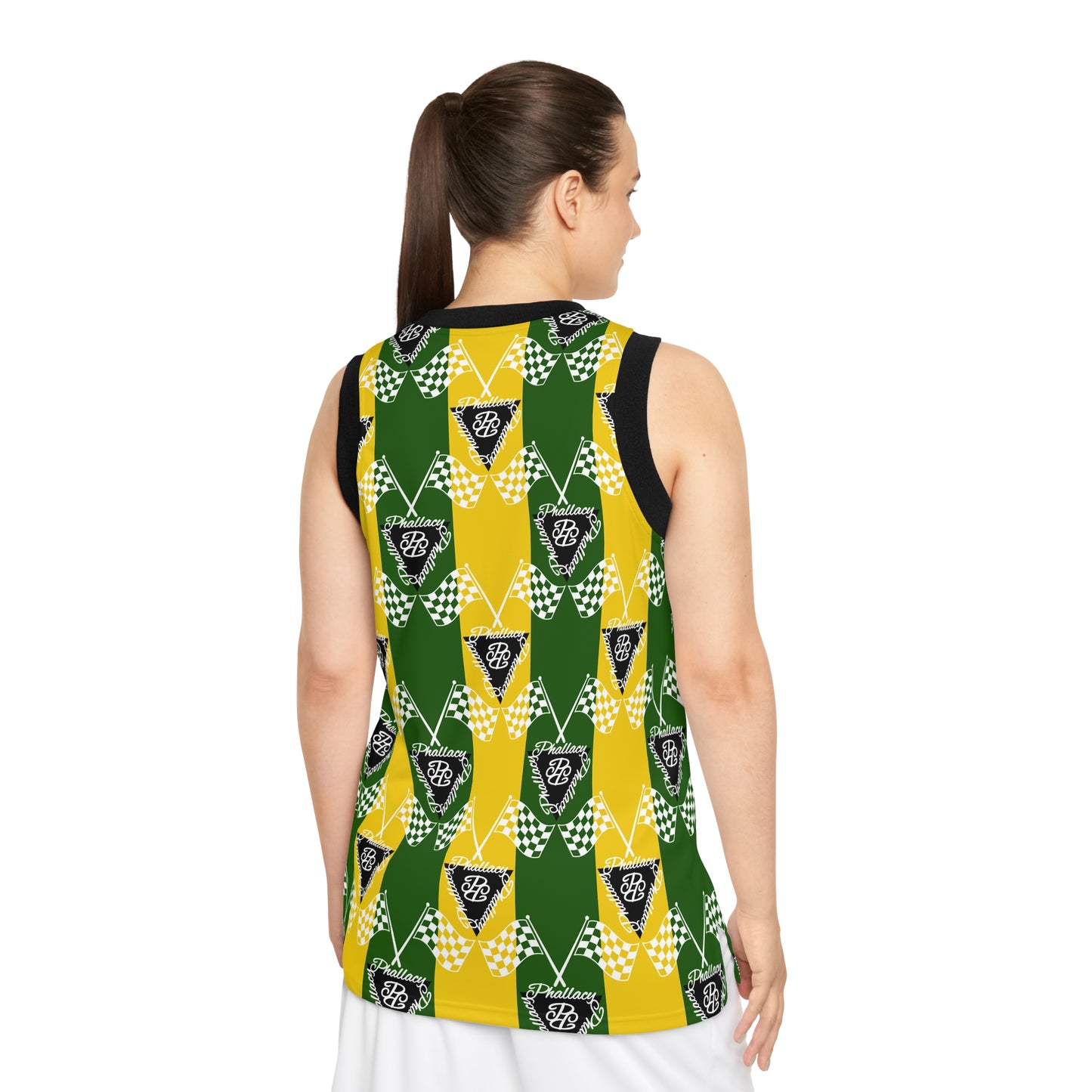 Stylish all over print featuring premium high-fashion athletic jersey in vibrant colors