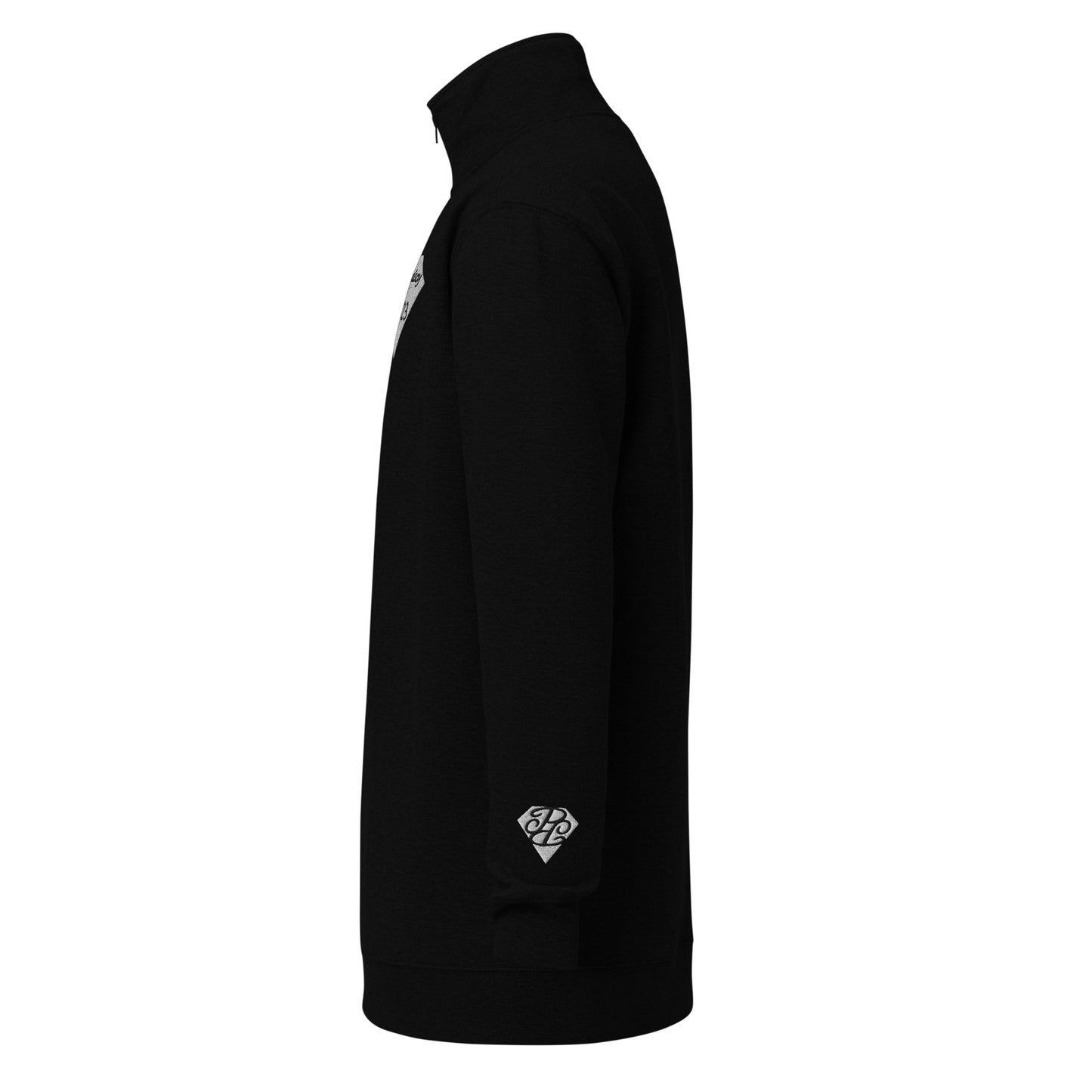 Phallacy Diamond Unisex Fleece Quarter-Zip Pullover (Embroidery)