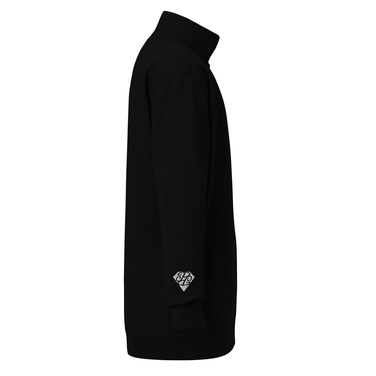Phallacy Diamond Unisex Fleece Quarter-Zip Pullover (Embroidery)